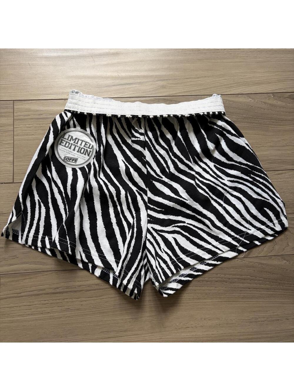 SOFFE Y2K COTTON ZEBRA SHORTS